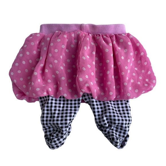 Skirt with leggings baby girl 3-6 months pink polka dots - Picture 2 of 3